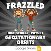 Geostationary Orbits FRAZZLED Science Game - No Prep Physics Review Activity