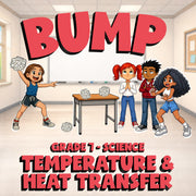 Temperature & Heat Transfer BUMP Science Game - No Prep Grade 7 Review Activity