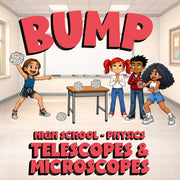 Telescopes & Microscopes BUMP Science Game - No Prep Physics Review Activity