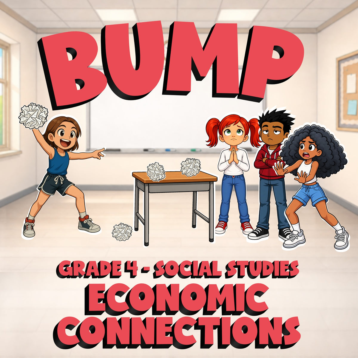 Economic Connections BUMP Socials Game - No Prep Grade 4 Review Activity