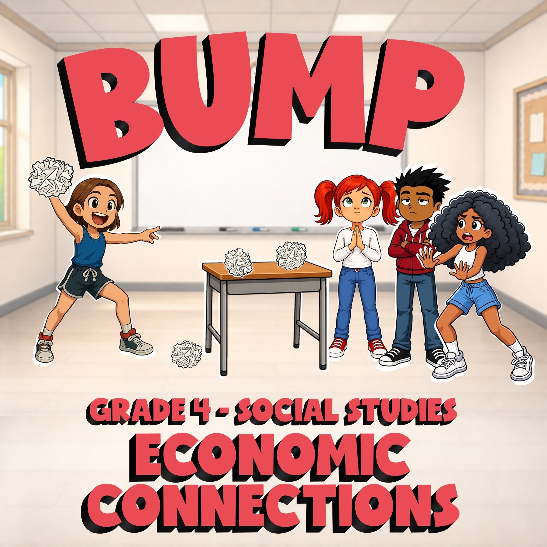 Economic Connections BUMP Socials Game - No Prep Grade 4 Review Activity