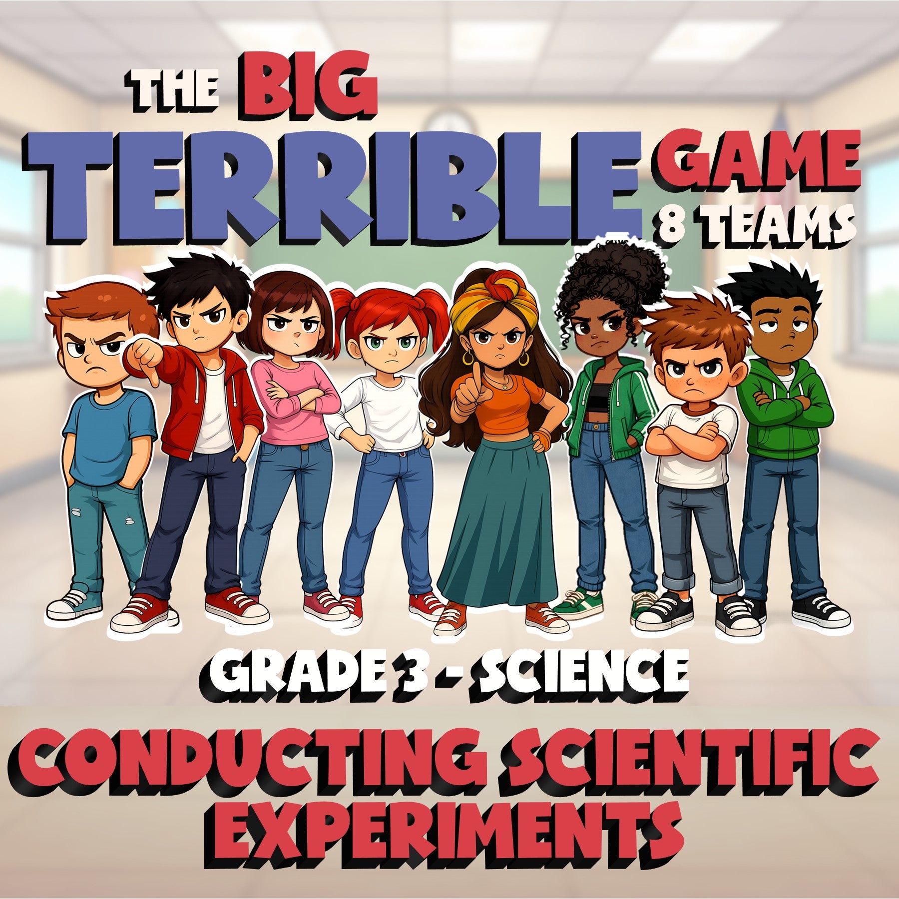 Conducting Scientific Experiments BIG TERRIBLE GAME - Grade 3 Science Review