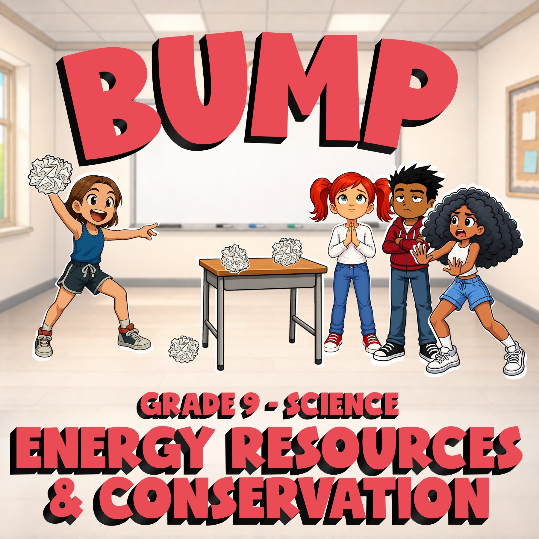 Energy Resources & Conservation BUMP Science Game - No Prep Grade 9 Review