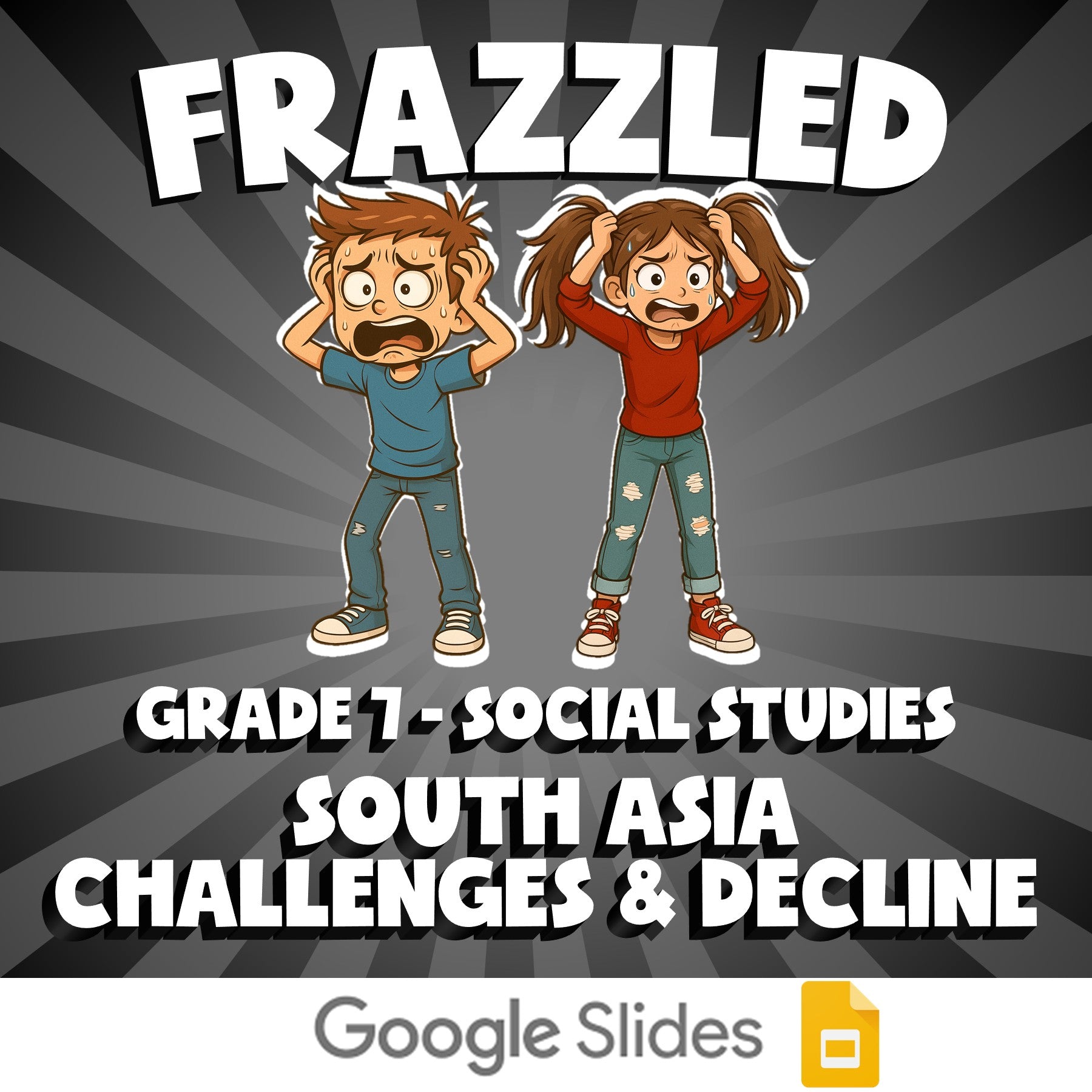 South Asia Challenges & Decline FRAZZLED Socials Game - No Prep Grade 7 Review