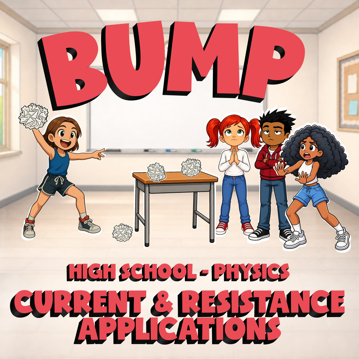 Current & Resistance Applications BUMP Science Game - No Prep Physics Review