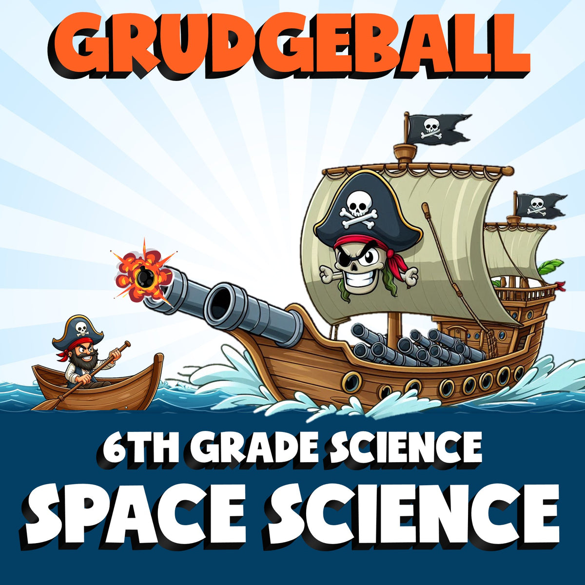 Space Science GRUDGEBALL Science Game - No Prep Grade 6 Review Activity