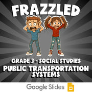 Public Transportation Systems FRAZZLED Socials Game - No Prep Grade 3 Review