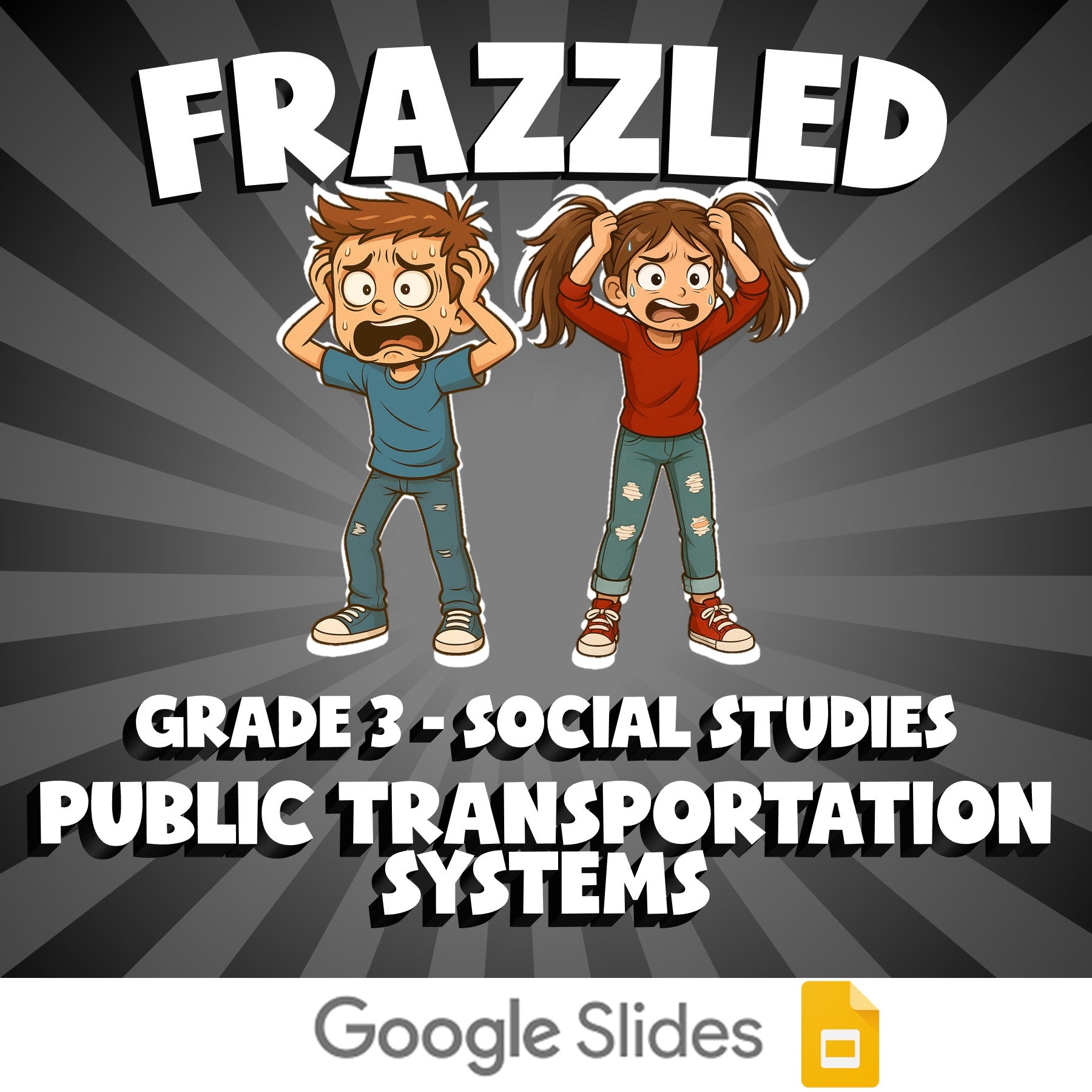 Public Transportation Systems FRAZZLED Socials Game - No Prep Grade 3 Review