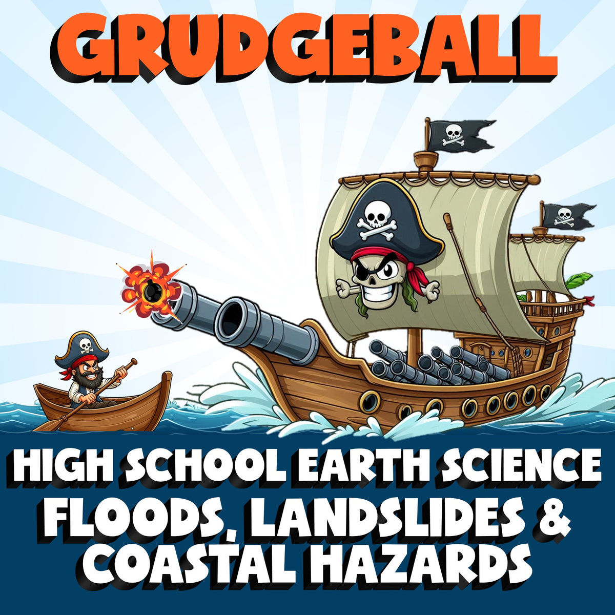 Floods, Landslides & Coastal Hazards GRUDGEBALL Game - No Prep Earth Science