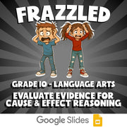Evaluate Evidence for Cause & Effect Reasoning FRAZZLED ELA Game - Grade 10