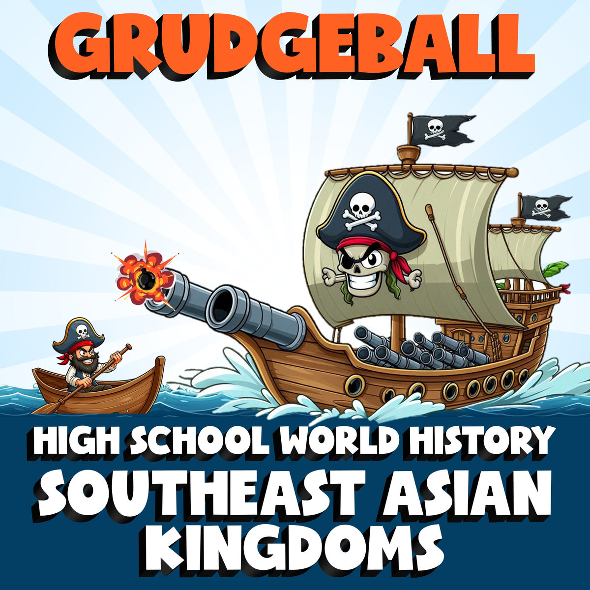 Southeast Asian Kingdoms GRUDGEBALL Game - No Prep World History Review Activity