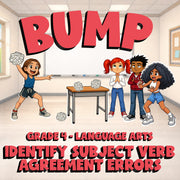 Identify Subject Verb Agreement Errors BUMP ELA Game - No Prep Grade 4 Review