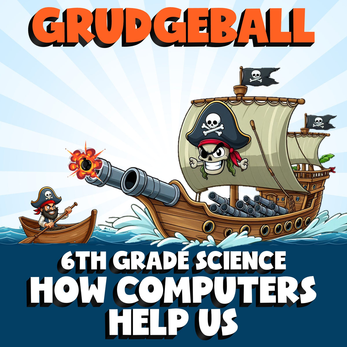 How Computers Help Us GRUDGEBALL Science Game - No Prep Grade 6 Review Activity