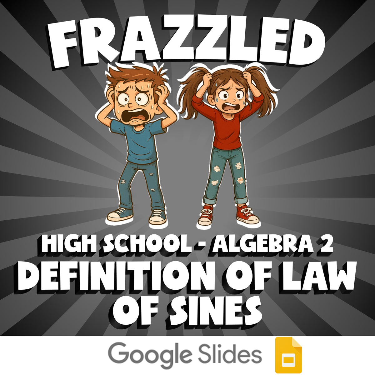 Definition of Law of Sines FRAZZLED Math Game - No Prep Algebra 2 Review
