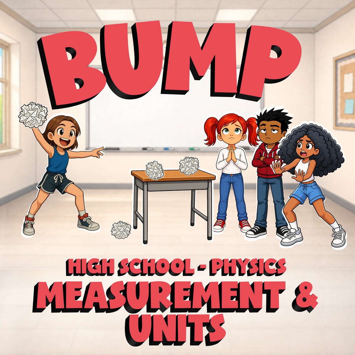Measurement & Units BUMP Science Game - No Prep Physics Review Activity