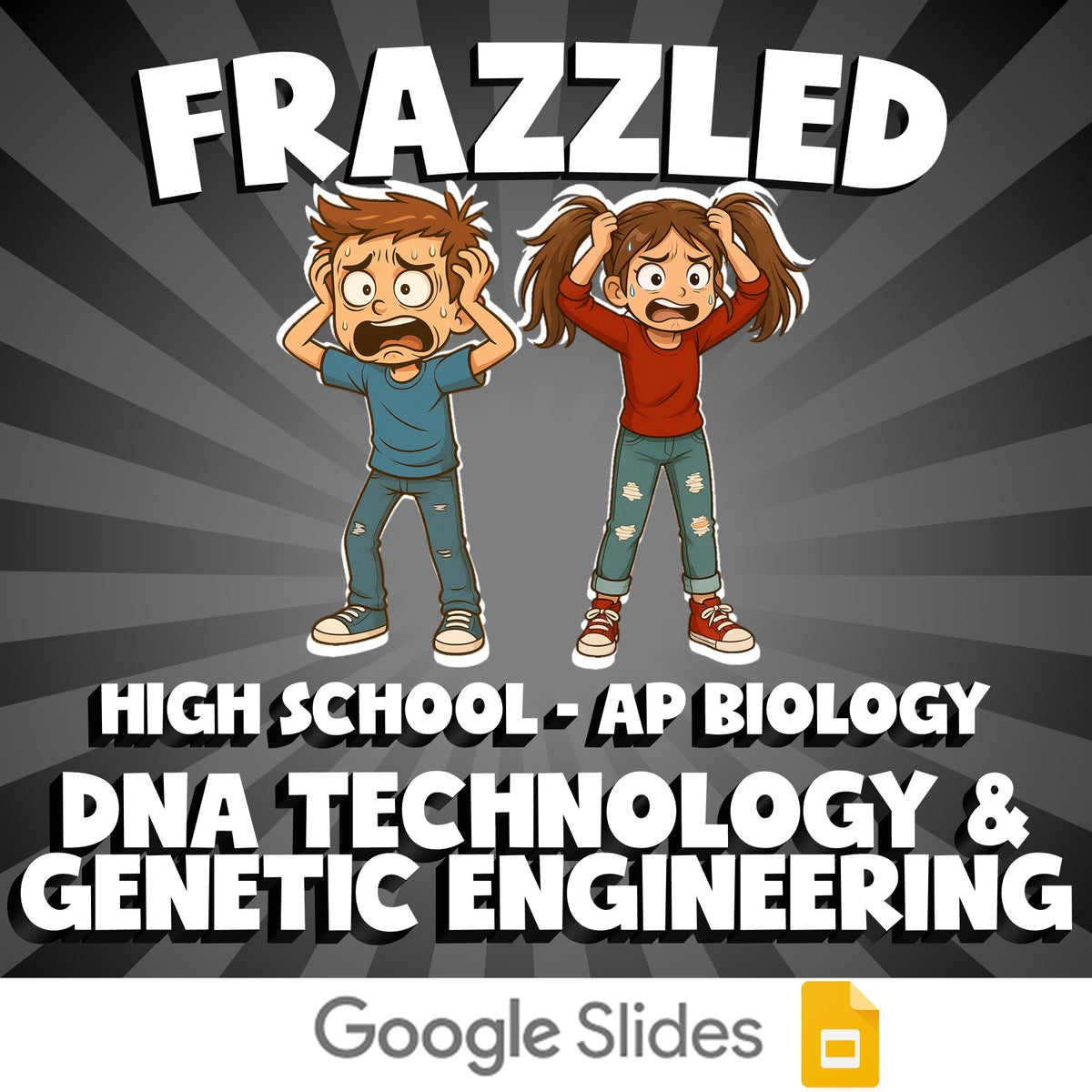 DNA Technology & Genetic Engineering FRAZZLED Science Game - No Prep AP Biology