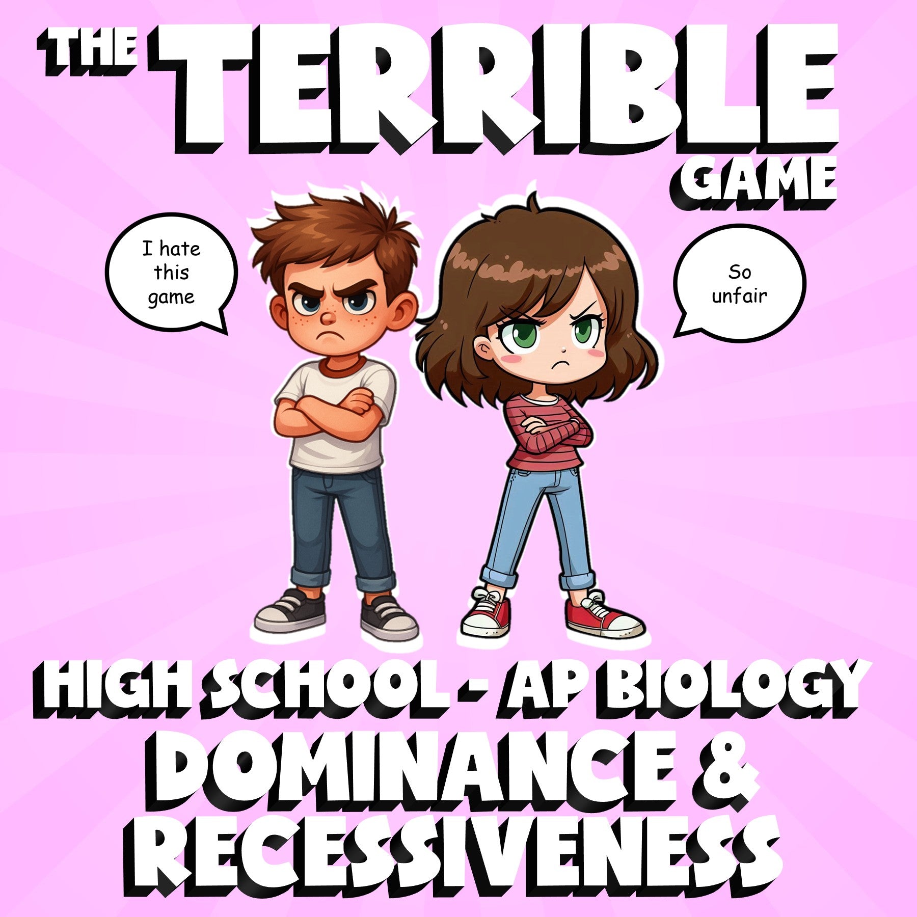 Dominance & Recessiveness THE TERRIBLE GAME - No Prep AP Biology Science Review