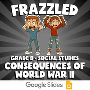 Consequences of World War II FRAZZLED Socials Game - No Prep Grade 8 Review