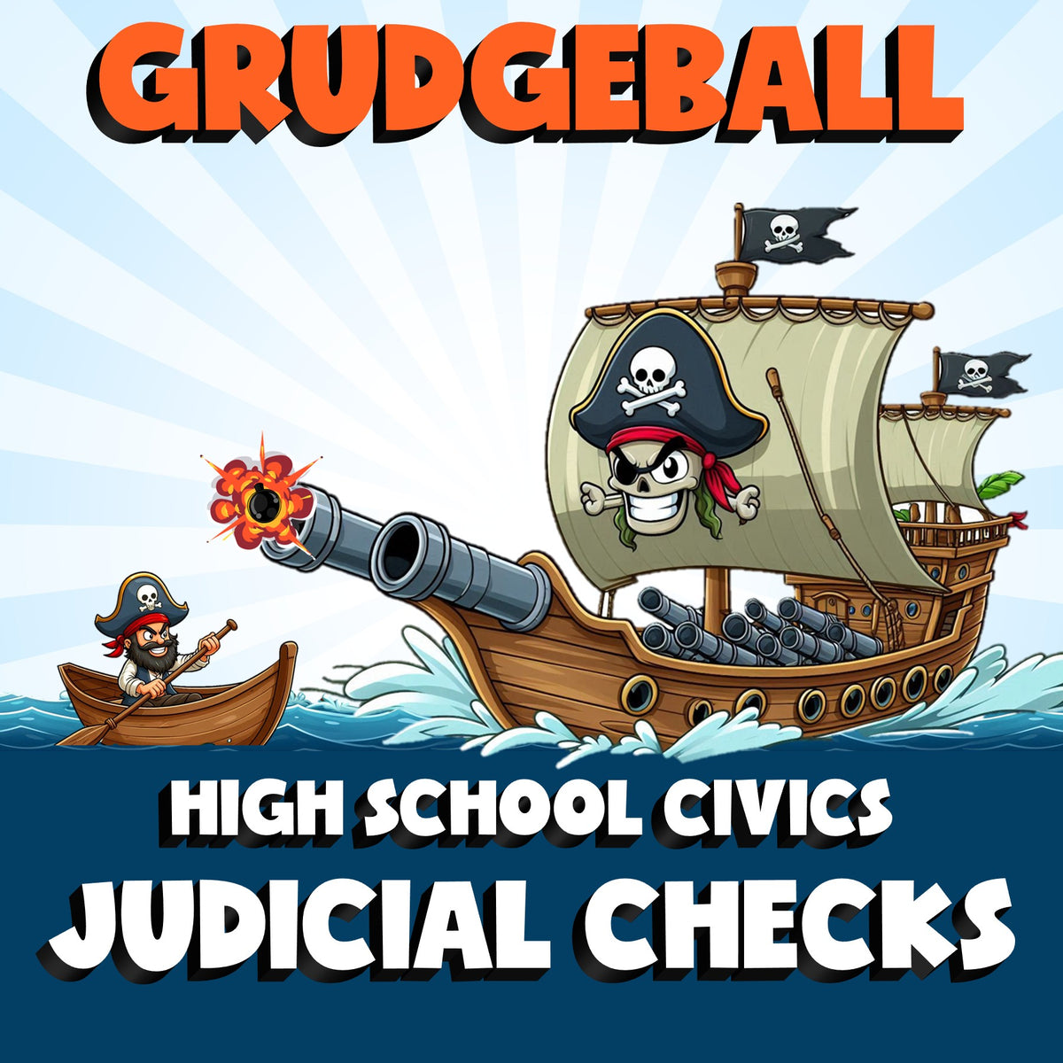 Judicial Checks GRUDGEBALL Civics Game - No Prep Review Activity