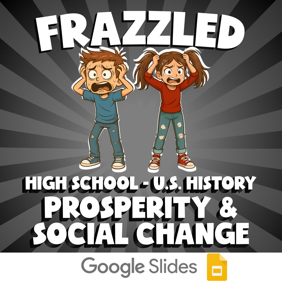 Prosperity & Social Change FRAZZLED U.S. History Game - No Prep Review Activity