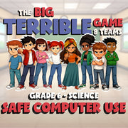 Safe Computer Use BIG TERRIBLE GAME - No Prep Grade 6 Science Review Activity