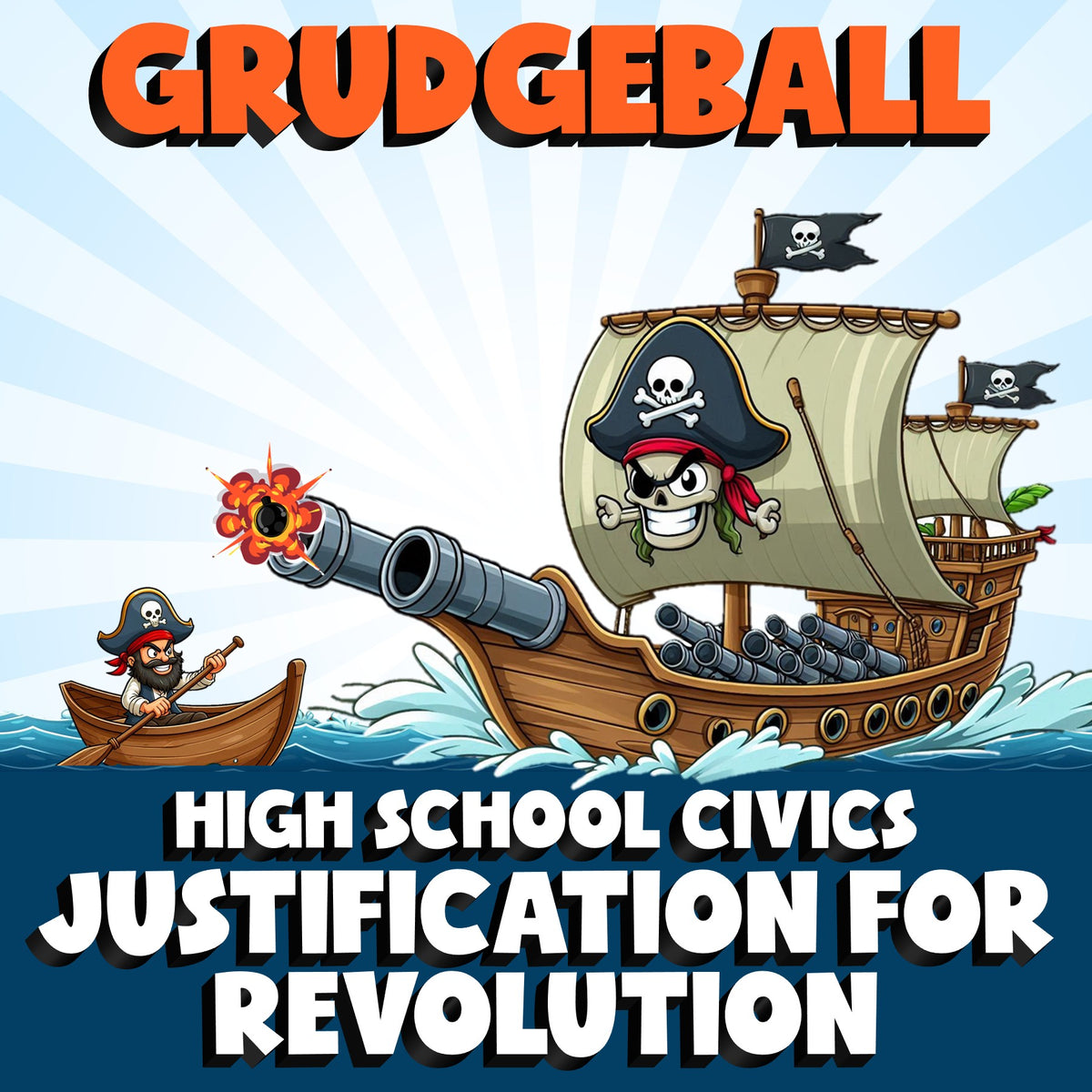 Justification for Revolution GRUDGEBALL Civics Game - No Prep Review Activity