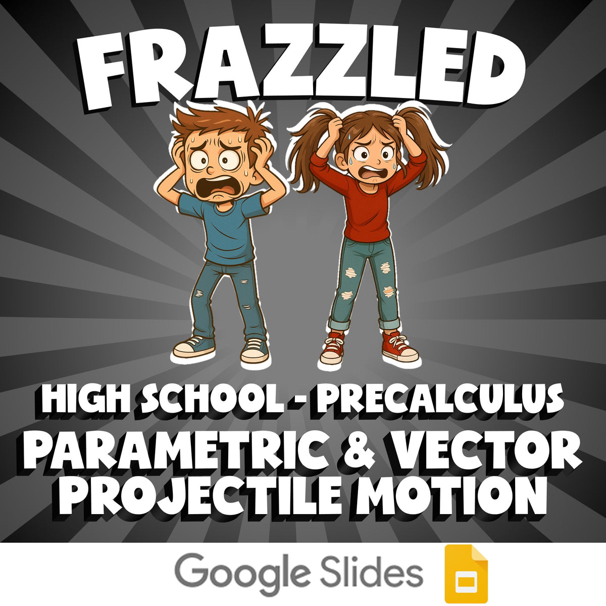 Parametric & Vector Projectile Motion FRAZZLED Math Game - No Prep PreCalculus