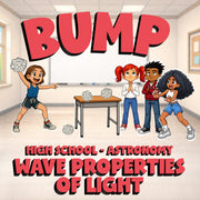 Wave Properties of Light BUMP Science Game - No Prep Astronomy Review Activity