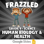Human Biology & Health FRAZZLED Science Game - No Prep Grade 9 Review Activity