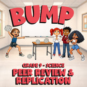 Peer Review & Replication BUMP Science Game - No Prep Grade 9 Review Activity