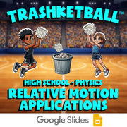 Relative Motion Applications TRASHKETBALL Science Game - No Prep Physics Review