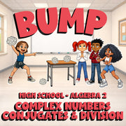 Complex Numbers Conjugates & Division BUMP Math Game - No Prep Algebra 2 Review