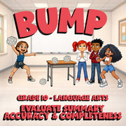 Evaluate Summary Accuracy & Completeness BUMP ELA Game - No Prep Grade 10 Review