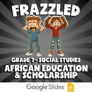 African Education & Scholarship FRAZZLED Socials Game - No Prep Grade 7 Review