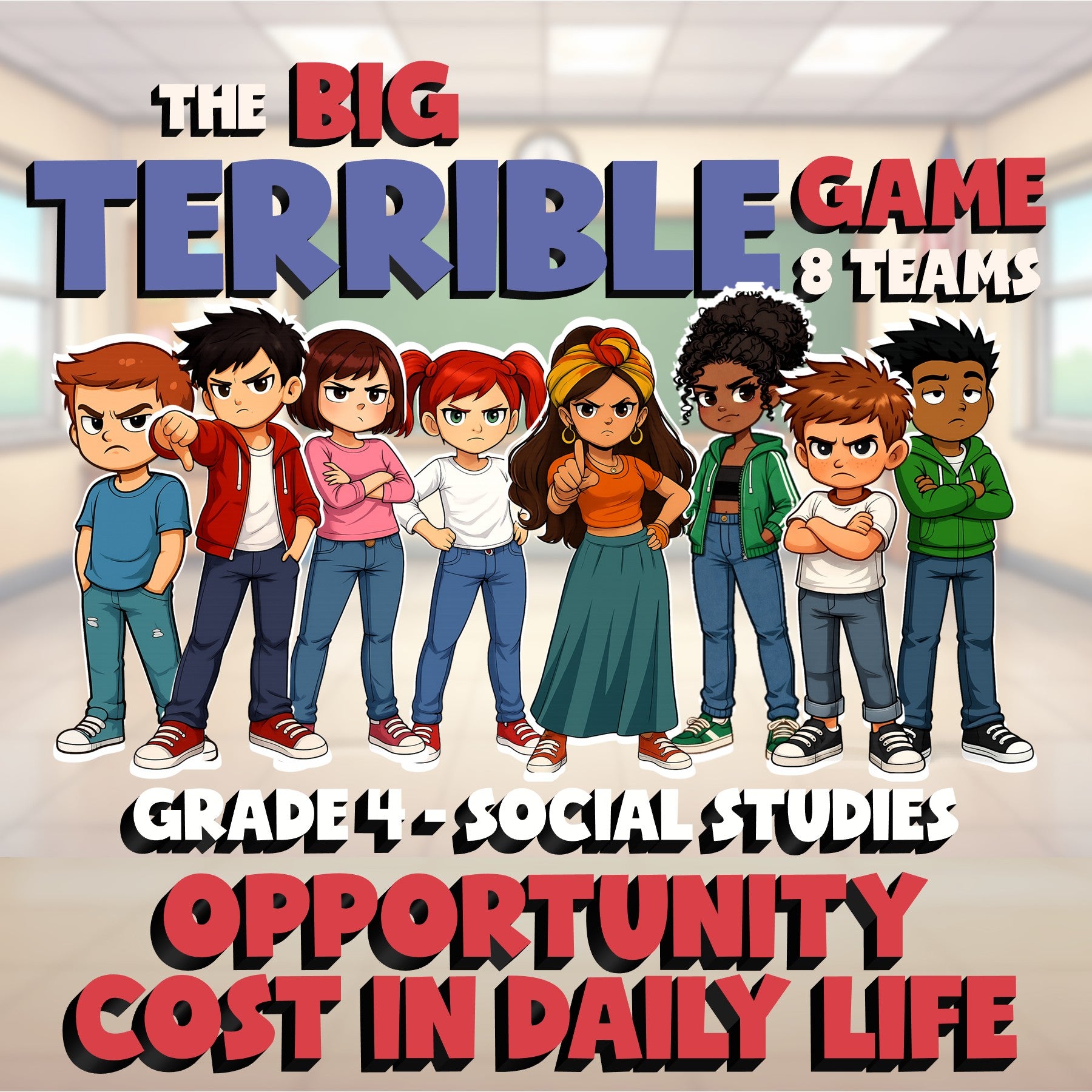 Opportunity Cost in Daily Life BIG TERRIBLE GAME - Grade 4 Socials Review