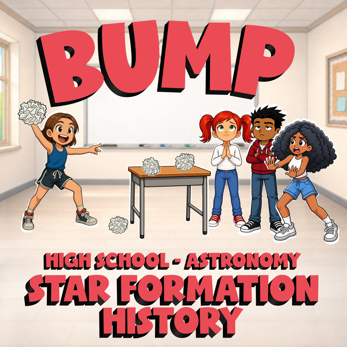 Star Formation History BUMP Science Game - No Prep Astronomy Review Activity