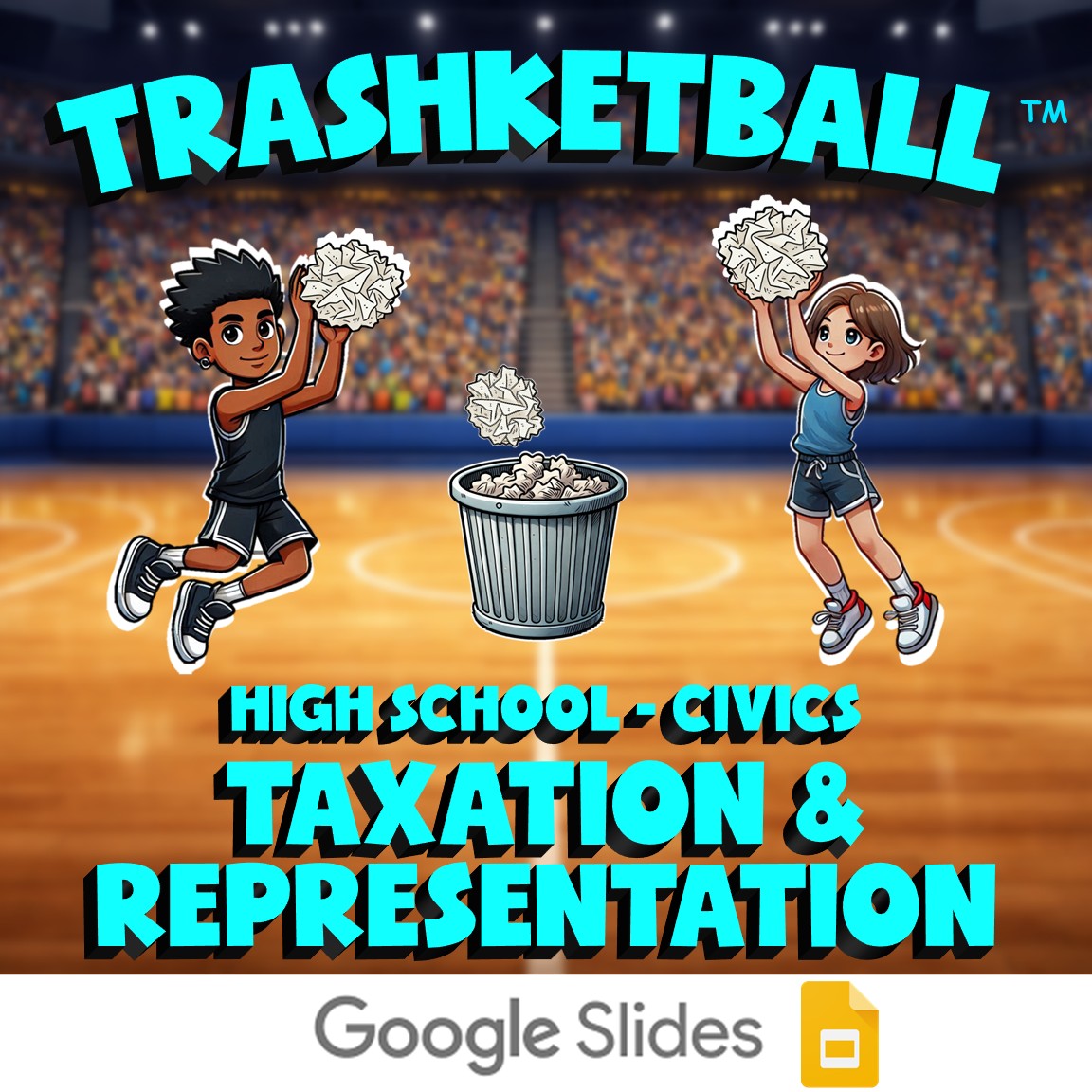Taxation & Representation TRASHKETBALL Civics Game - No Prep Review Activity