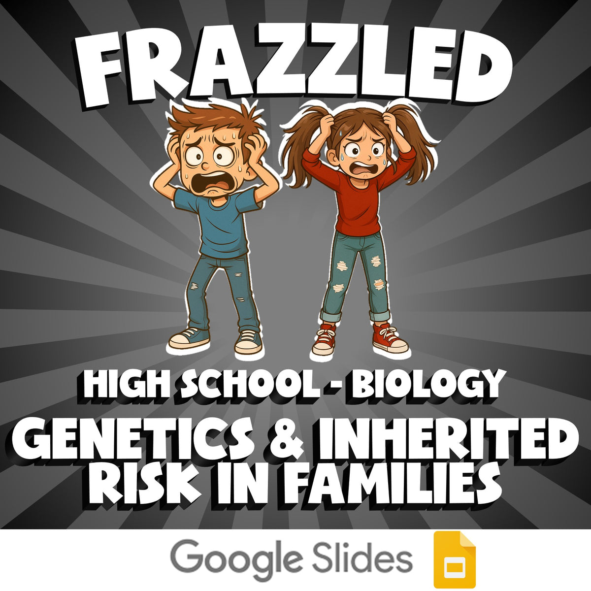 Genetics & Inherited Risk in Families FRAZZLED Science Game - No Prep Biology