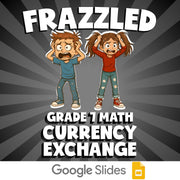 Currency Exchange FRAZZLED Math Game - No Prep Grade 7 Review Activity