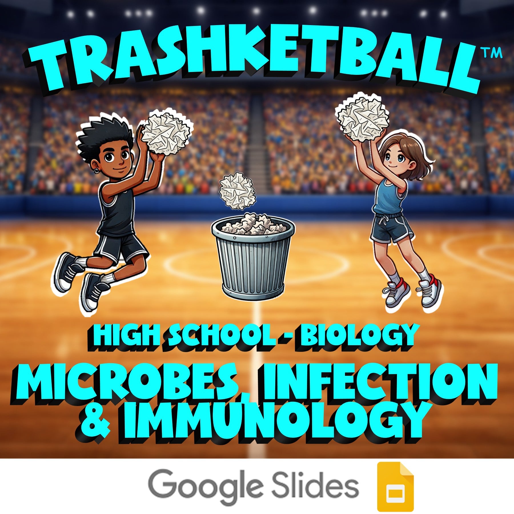 Microbes, Infection & Immunology TRASHKETBALL Science Game - No Prep Biology