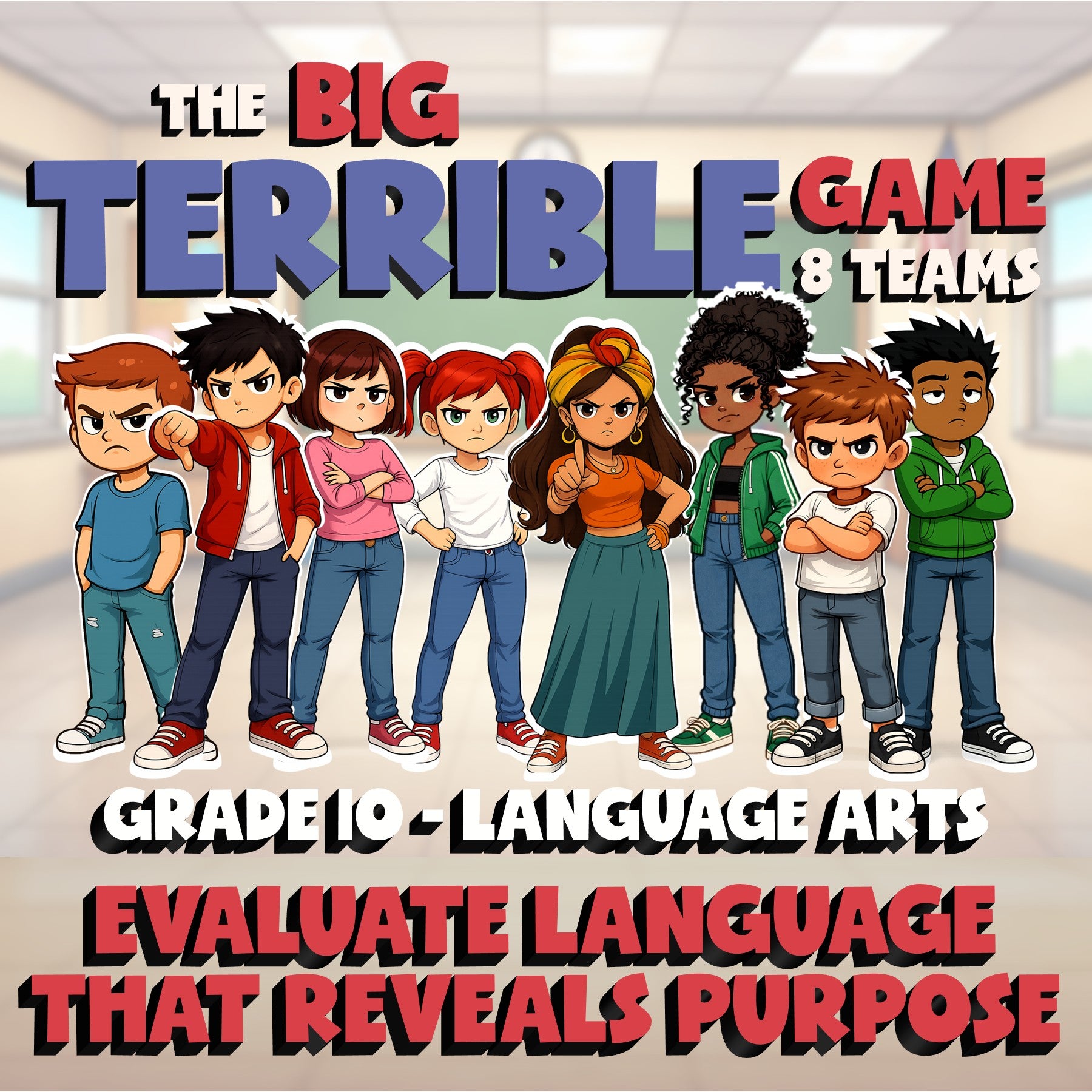 Evaluate Language That Reveals Purpose BIG TERRIBLE GAME - Grade 10 ELA Review