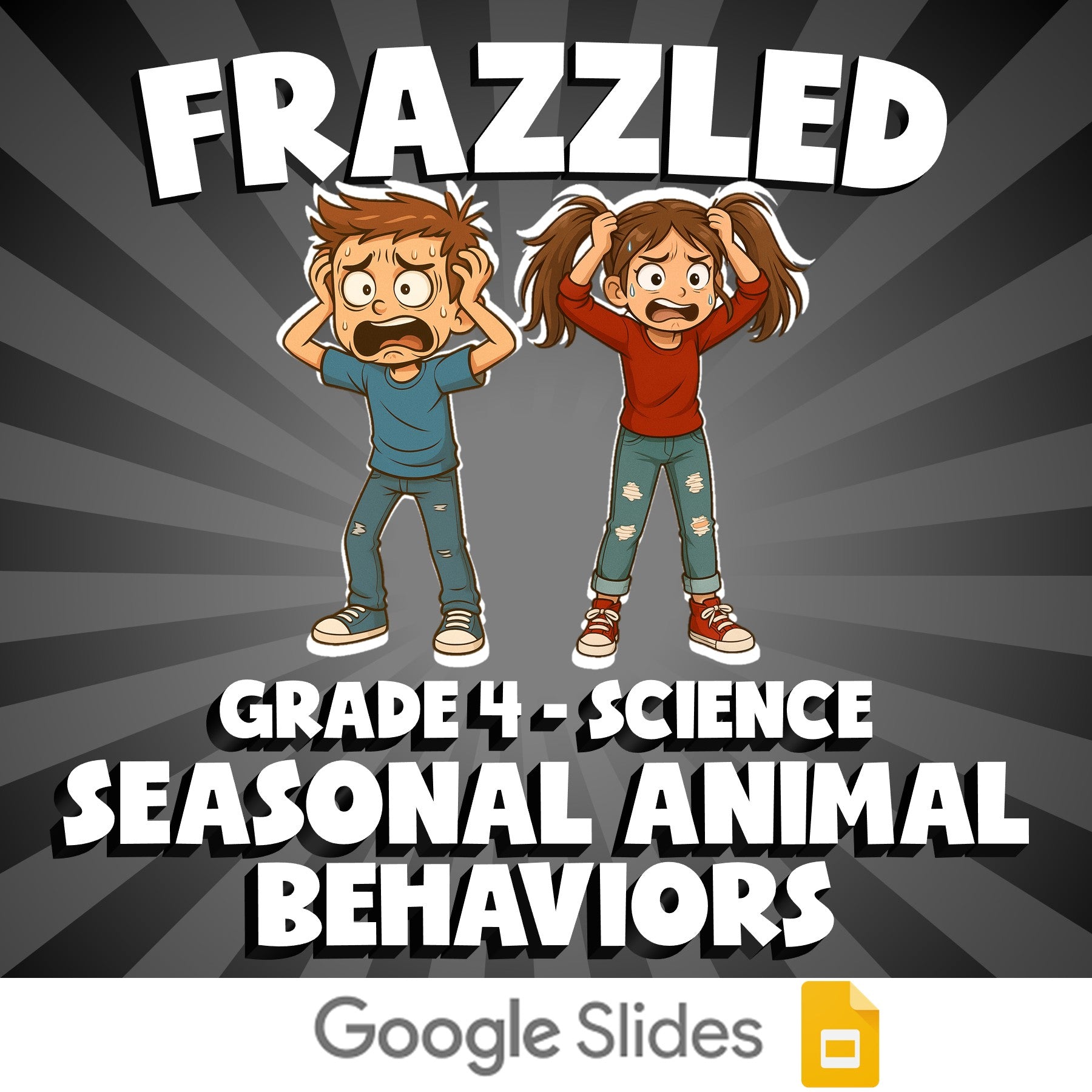 Seasonal Animal Behaviors FRAZZLED Science Game - No Prep Grade 4 Review