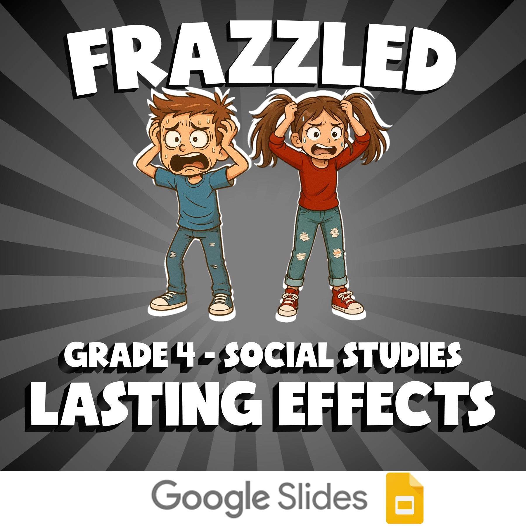Lasting Effects FRAZZLED Socials Game - No Prep Grade 4 Review Activity