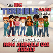 How Animals Use Senses BIG TERRIBLE GAME - No Prep Grade 3 Science Review