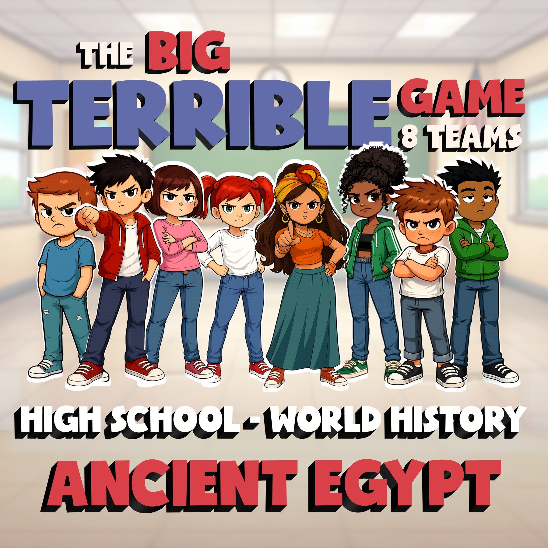 Ancient Egypt BIG TERRIBLE GAME - No Prep World History Review Activity
