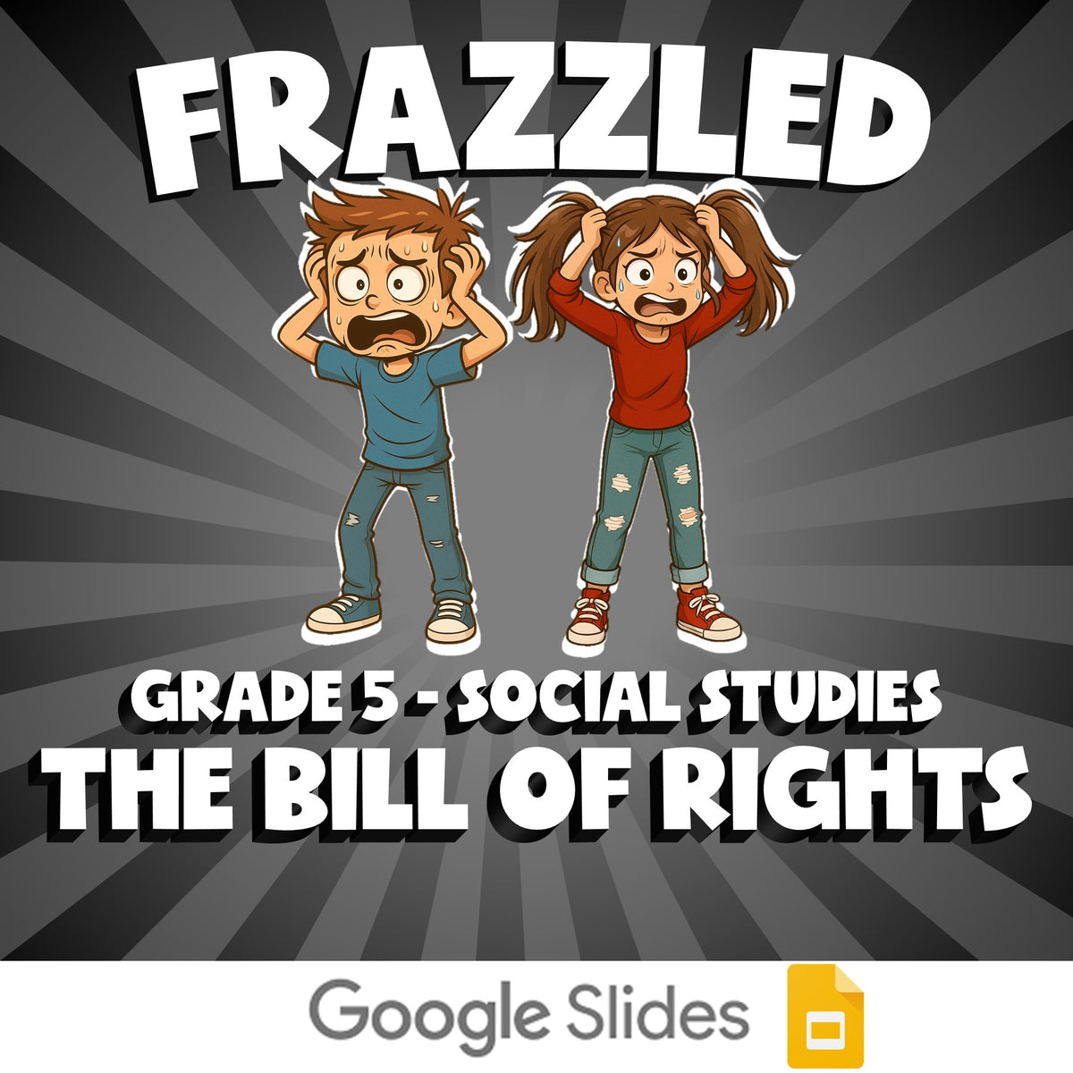 The Bill of Rights FRAZZLED Socials Game - No Prep Grade 5 Review Activity