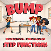 Step Functions BUMP Math Game - No Prep PreCalculus Review Activity