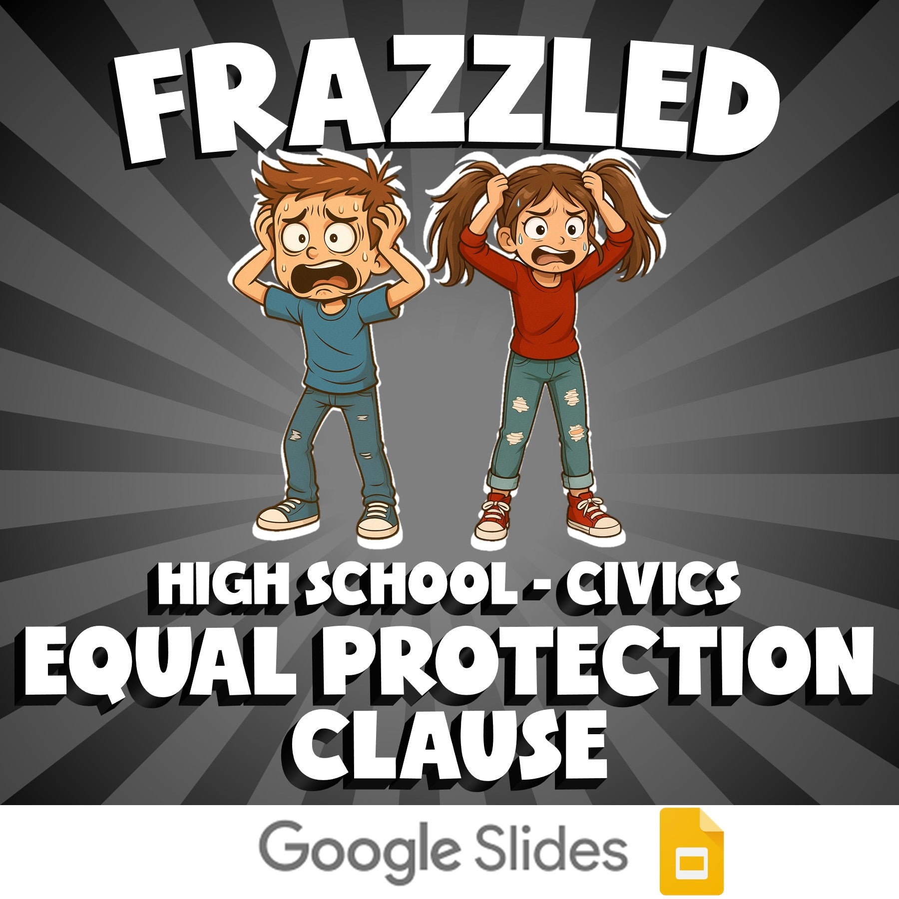 Equal Protection Clause FRAZZLED Civics Game - No Prep Review Activity