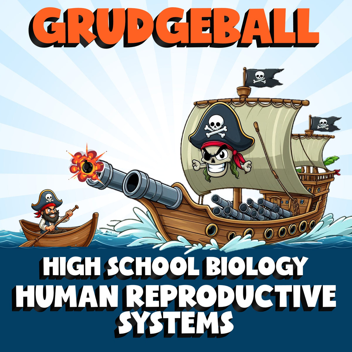 Human Reproductive Systems GRUDGEBALL Science Game - No Prep Biology Review
