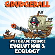 Evolution & Ecology GRUDGEBALL Science Game - No Prep Grade 9 Review Activity